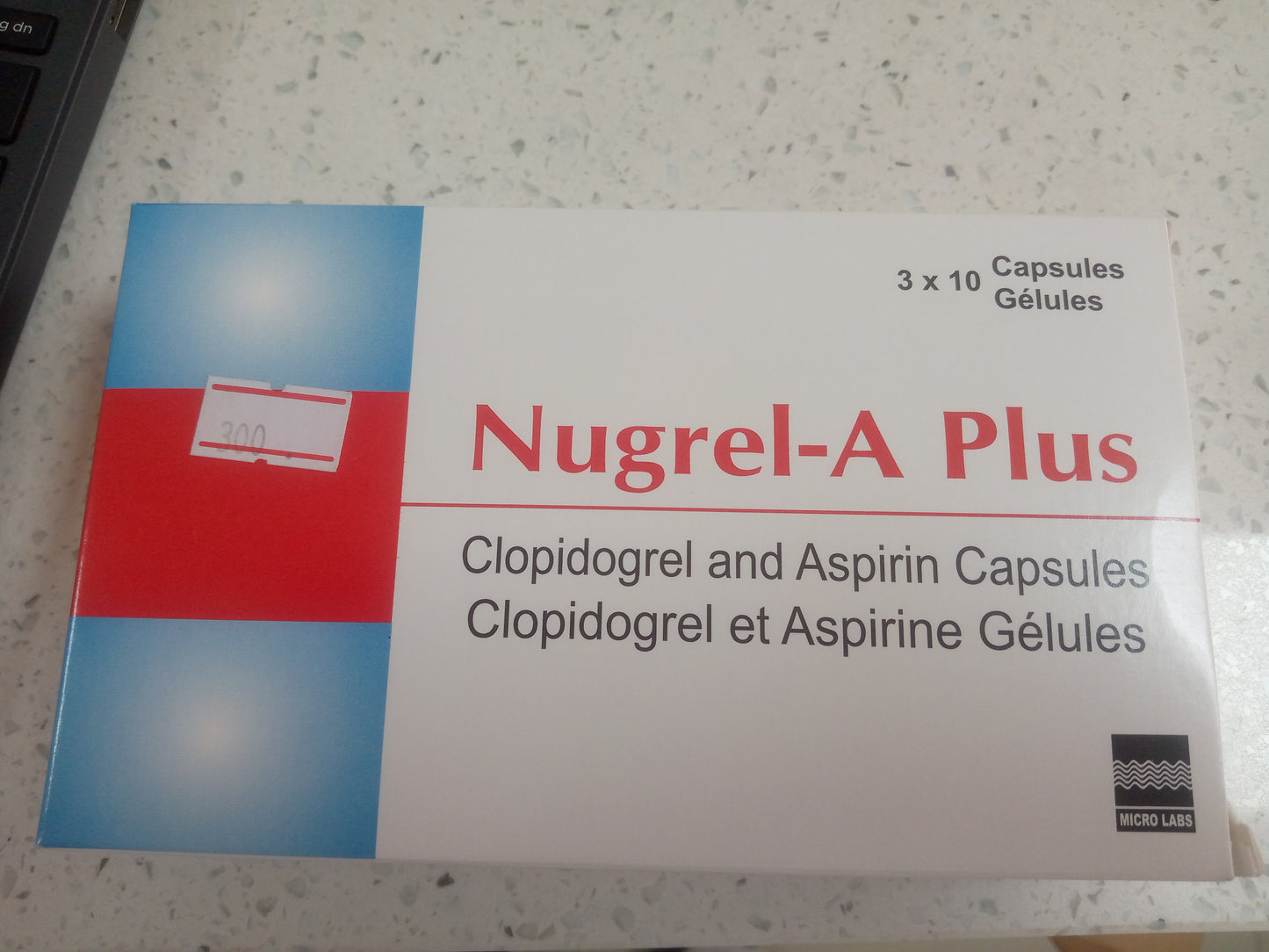 Nugrel-A plus( clopidogrel & aspirin)