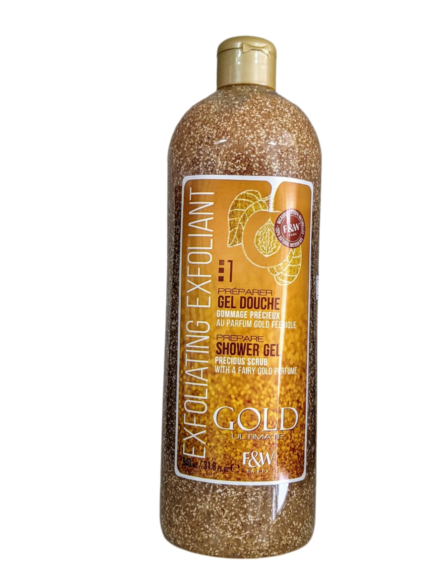 Fair & White gold shower scrub