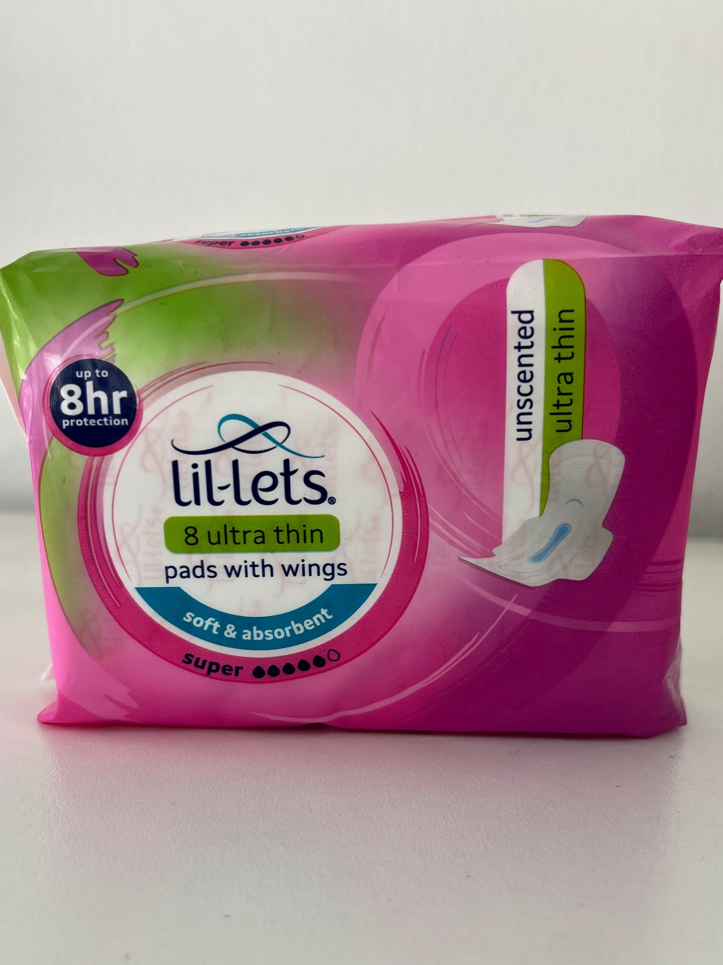 Lil-lets ultra thin super pads 8's