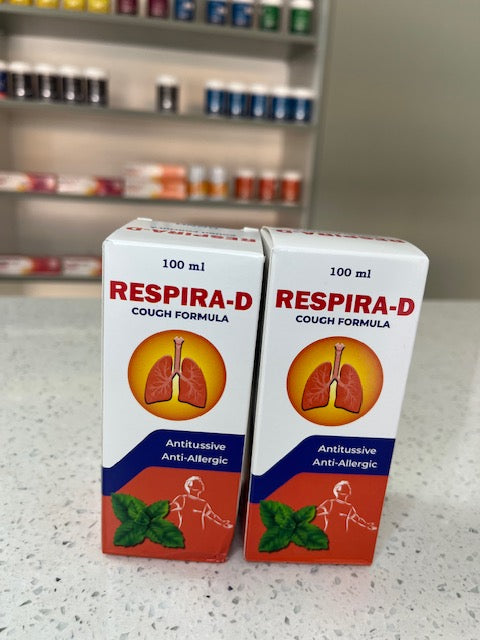 Respira-D Cough Syrup 100ml.