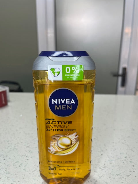 Nivea Men Active Energy 250ml shower gel.
