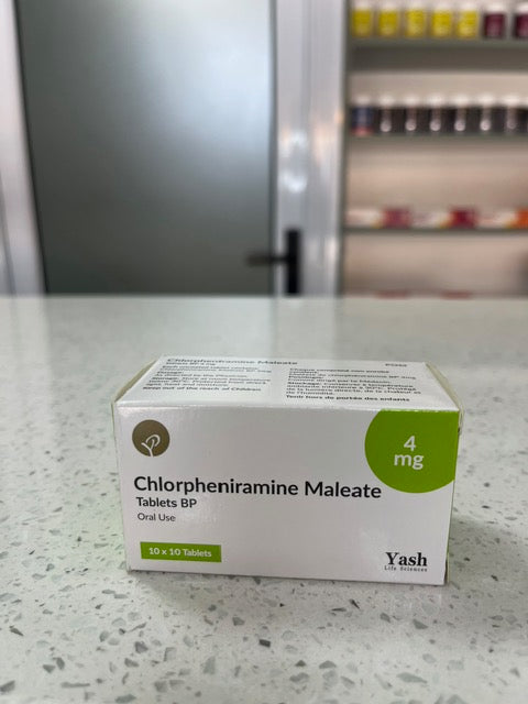 Chlorpheniramine (Piriton 4mg 1x10) yash