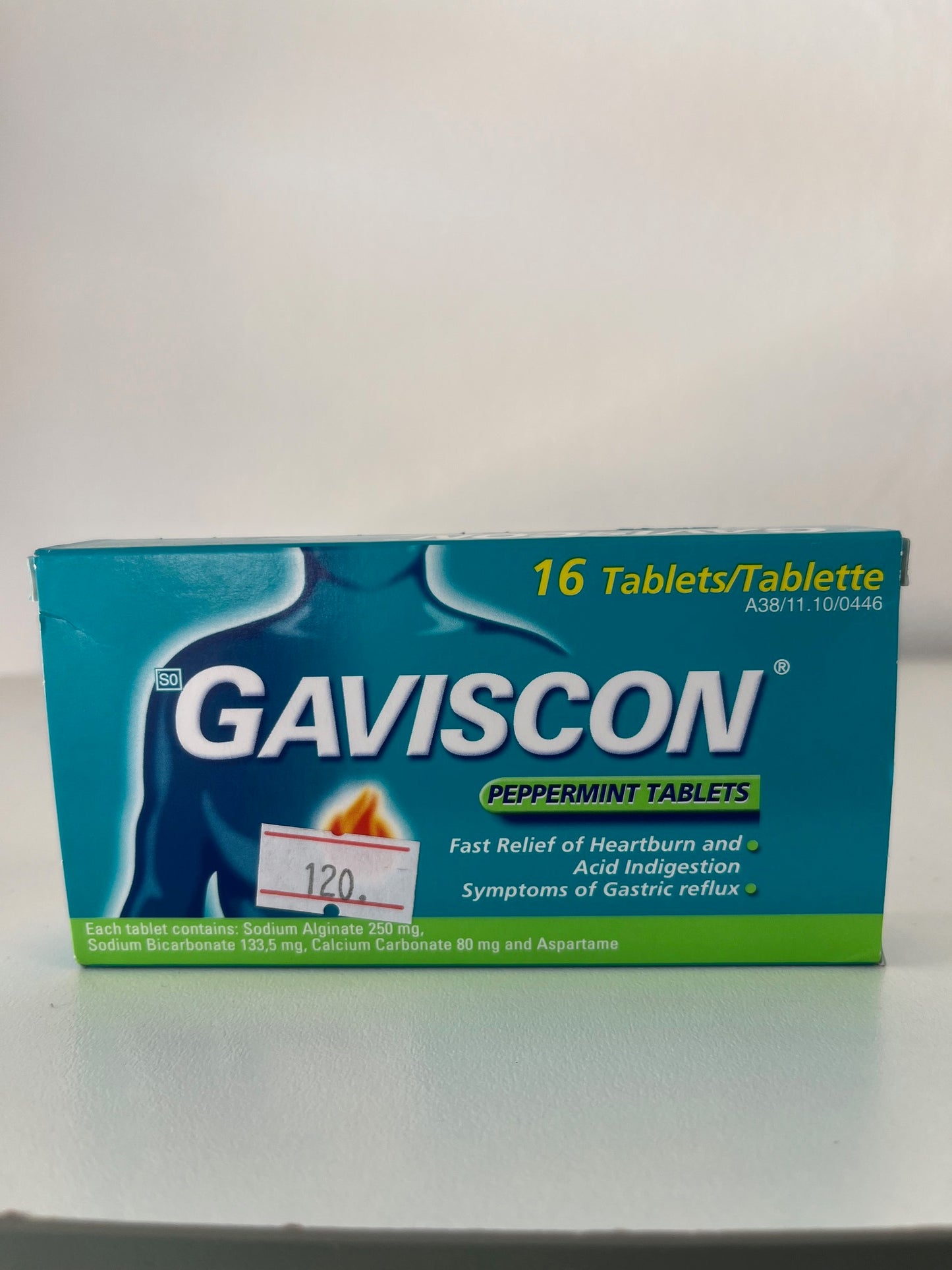 Gaviscon peppermint tablet 16's