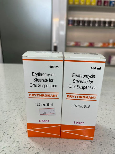 Erythrokant ( Erythromycin ) syrup 100ml 125mg\5ml