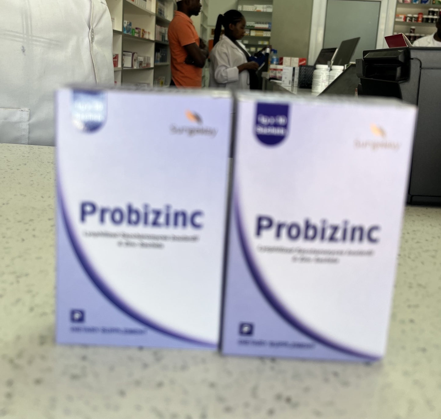 Probiozinc sachets.