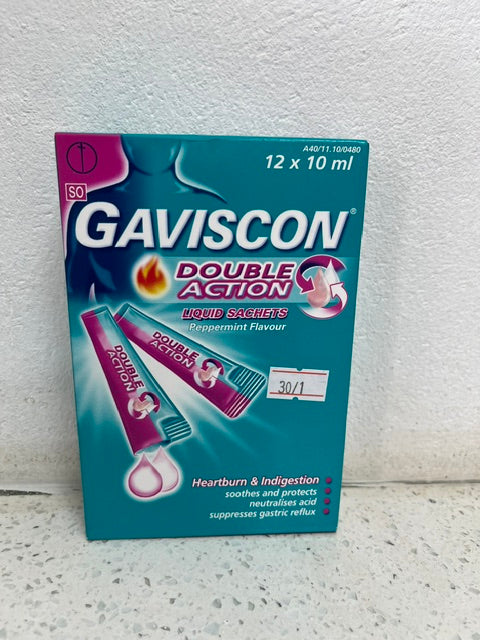 Gaviscon Double action liquid sachets 10ml