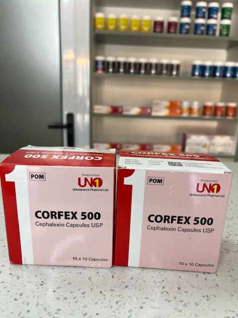 Corfex 500mg ( Cephalexin ) capsules
