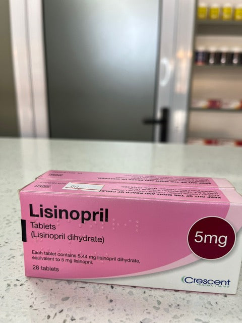 Lisinopril 5 mg ( crescent) 28's