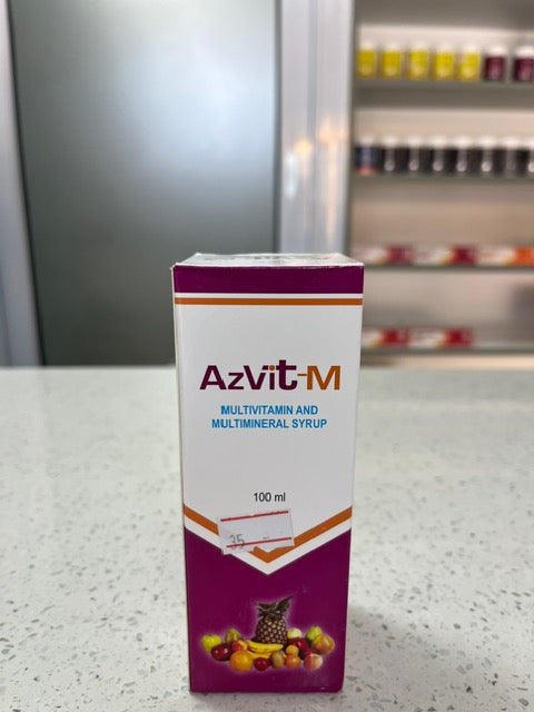 Azvit-M multivitamin syrup.