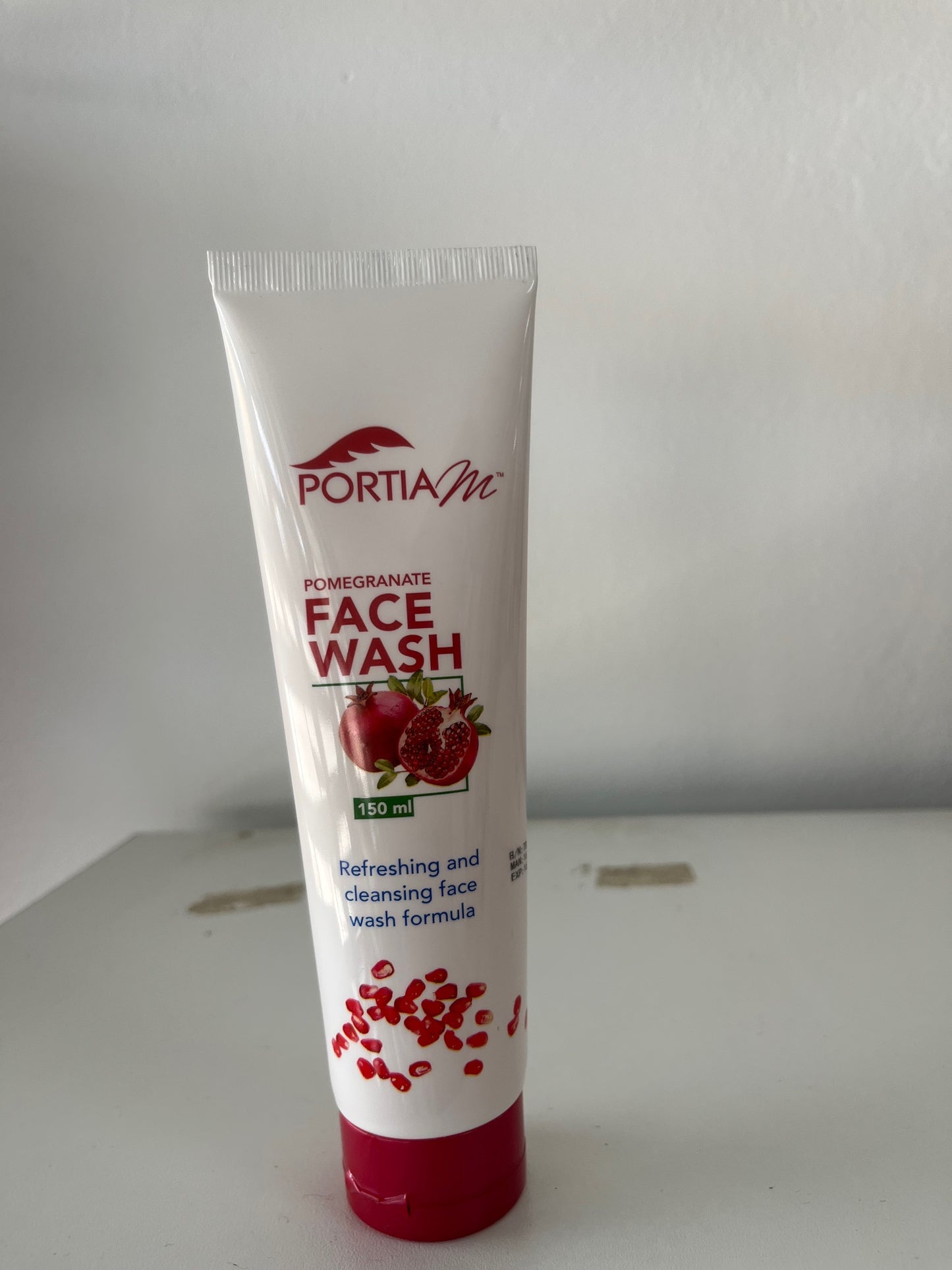 Portia M Pomegranate face wash 150ml.