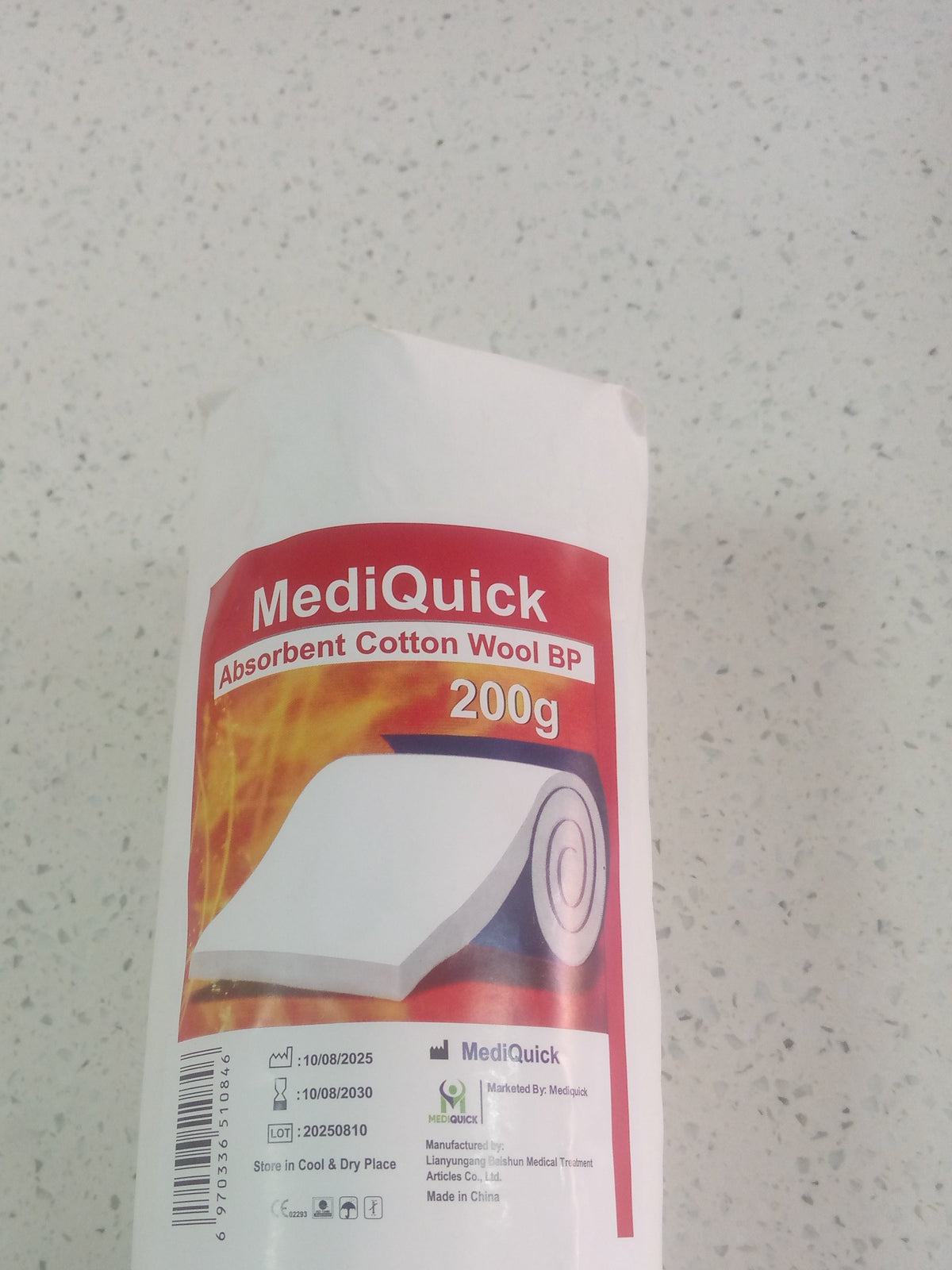 MediQuick cotton wool 200g