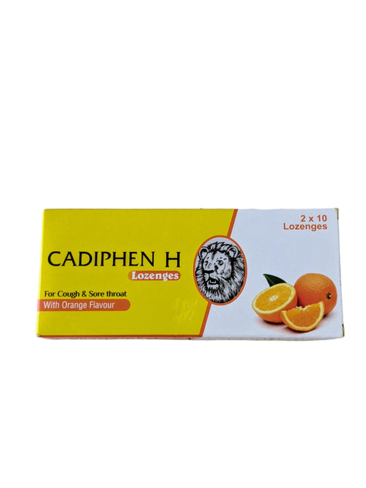 Cadiphen H Lozenges orange flavour