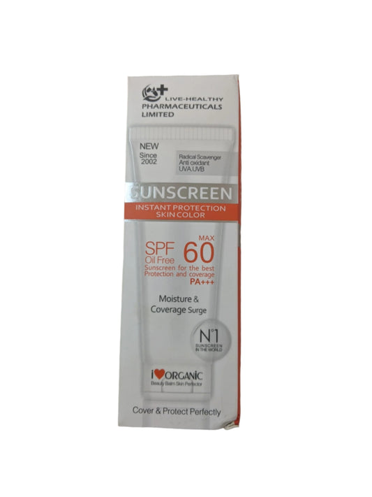 Sunscreen SPF 60 ( live health brand)