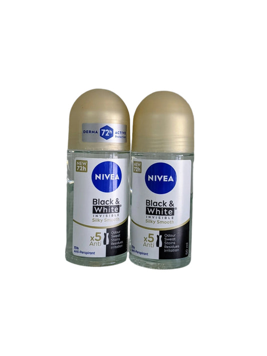 Nivea Black & White Original Roll On Silky Smooth