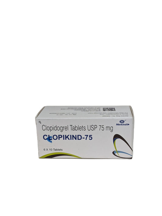 Clopikind (clopidogrel) 75mg tabs