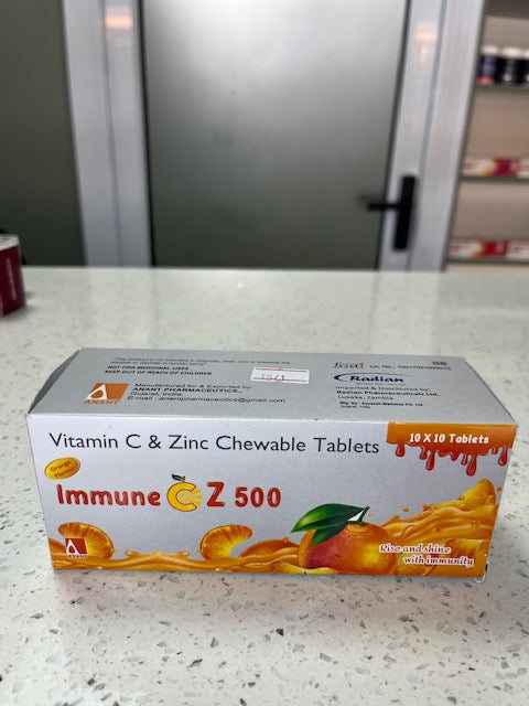 Immune CZ 500 Chewable Tablets.