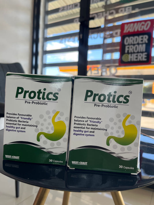Protics pre-probiotic 30 capsules.