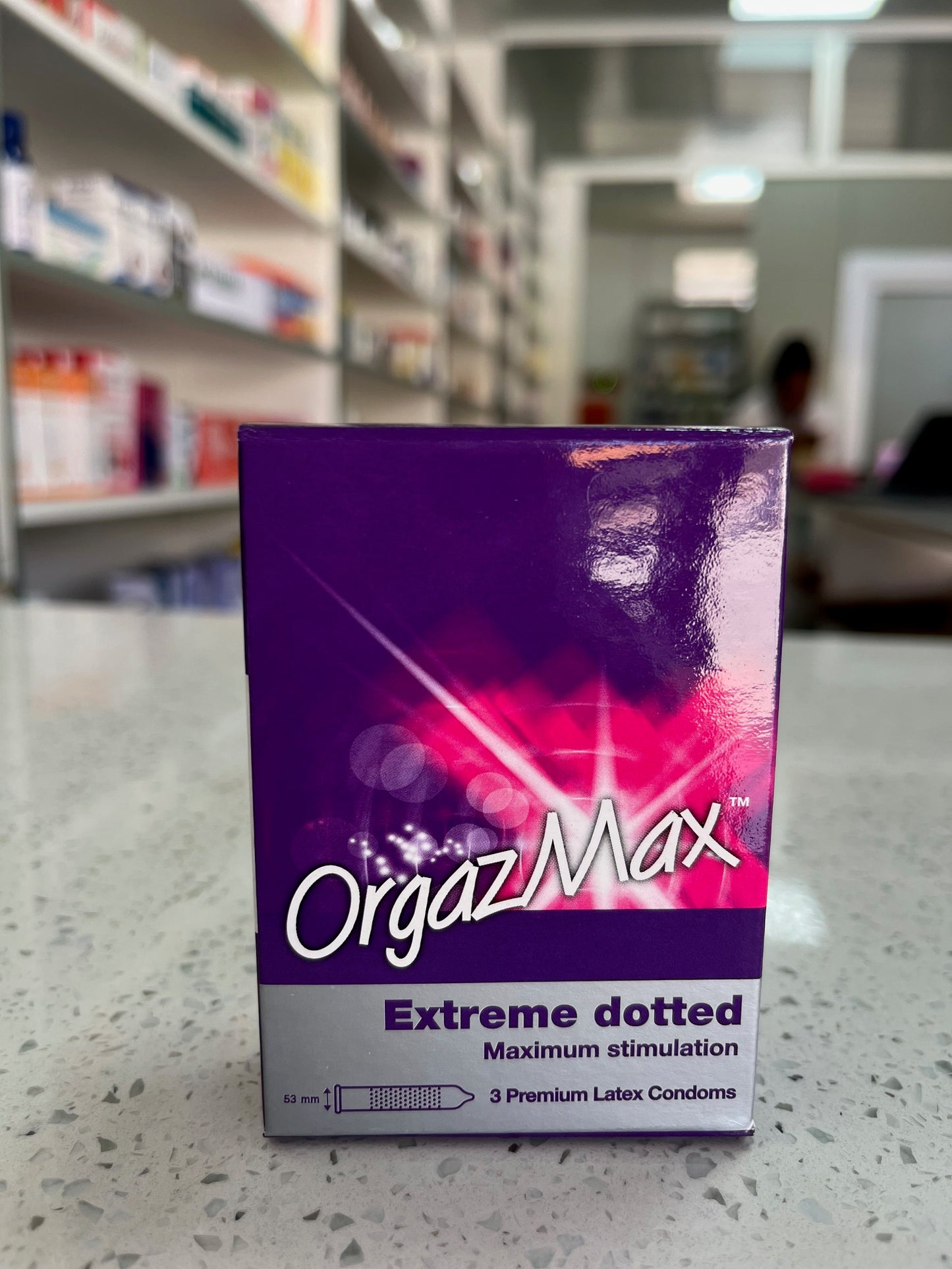 OrgazMax Extreme dotted condoms 3`s.