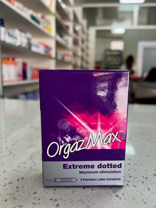 OrgazMax Extreme dotted condoms 3`s.