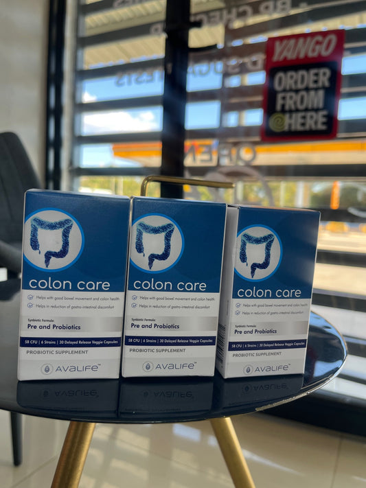 Avalife colon care pre & probiotic.