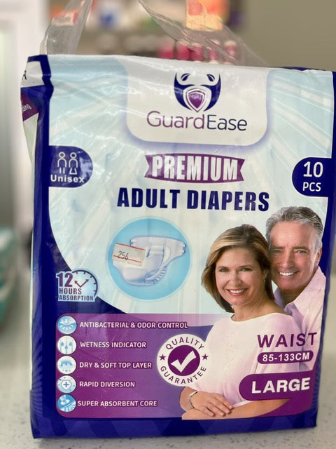 Guardease adult diapers large