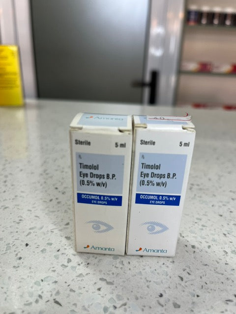 Timolol eye drops