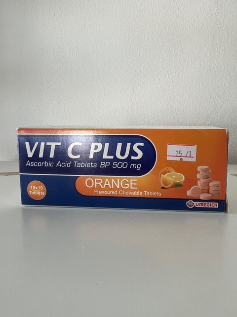 Vit C Plus 500mg Orange Flavour