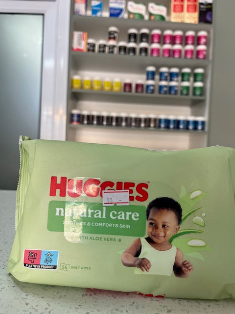 Huggies Natural Care baby wipes.