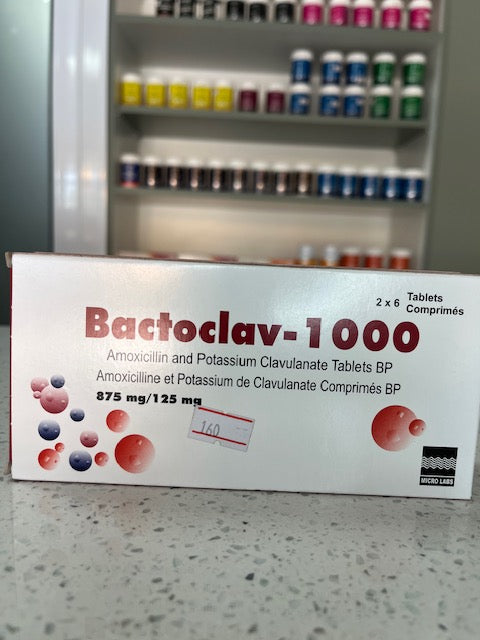 Bactoclav- 1000mg ( Amoxicillin and clavulanate) tab