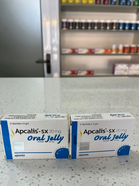 Apcalis sx 20 mg oral jelly mint flavour.