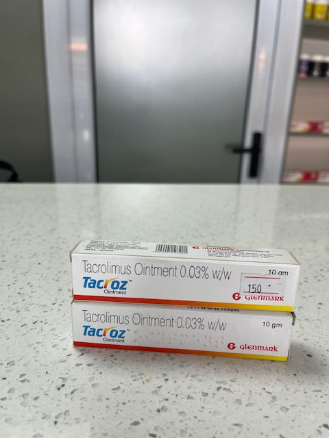 Tacrolimus ointment 0.03% ( Tacroz).