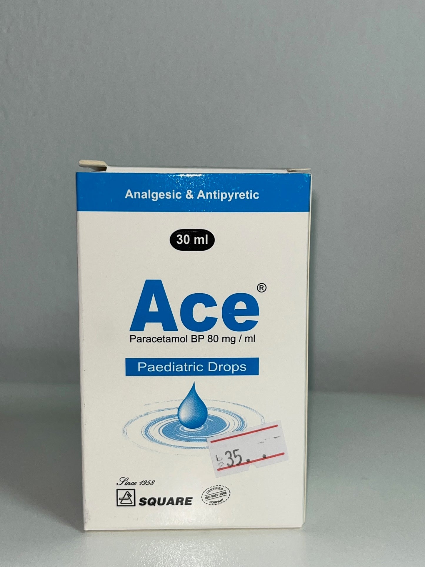 Ace paracetamol pediatric drops 30mls.