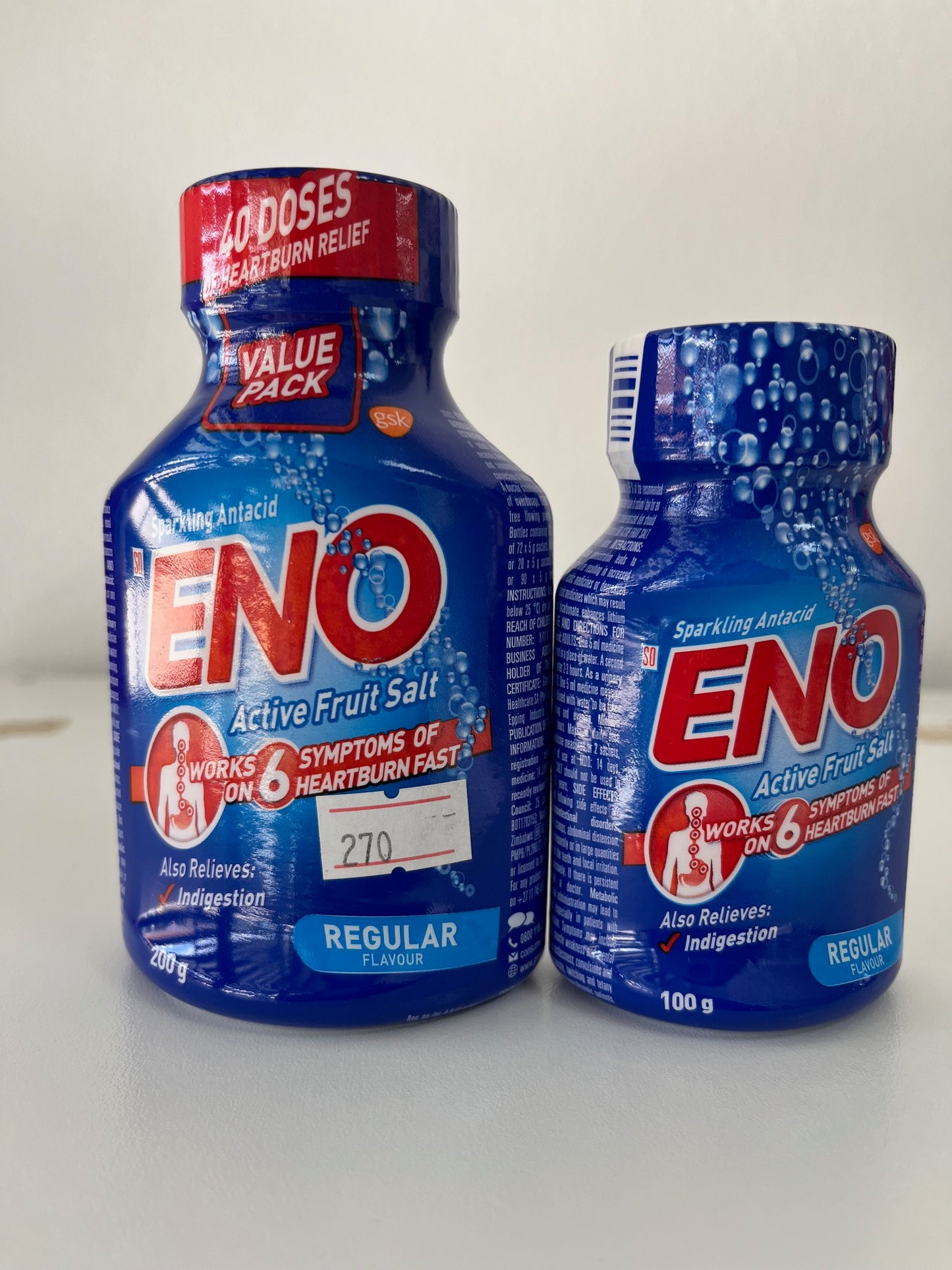 Eno Active Fruit salt 200g (regular flavour.)