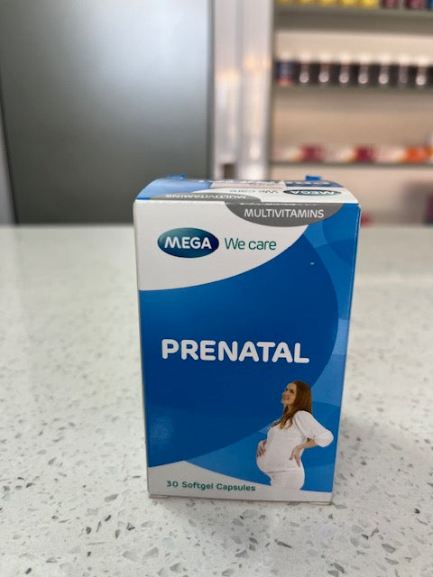 Mega Prenatal capsules.