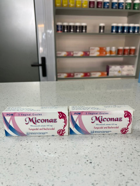 Miconaz 3 vaginal ovules.
