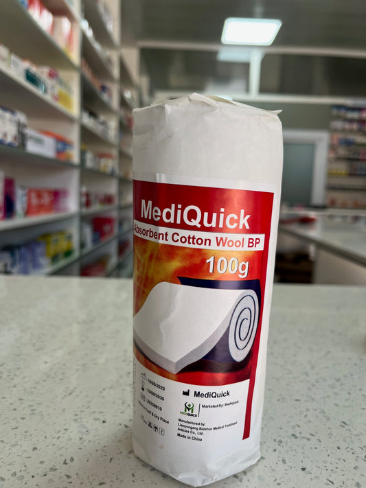 MediQuick Absorbent cotton wool 100g