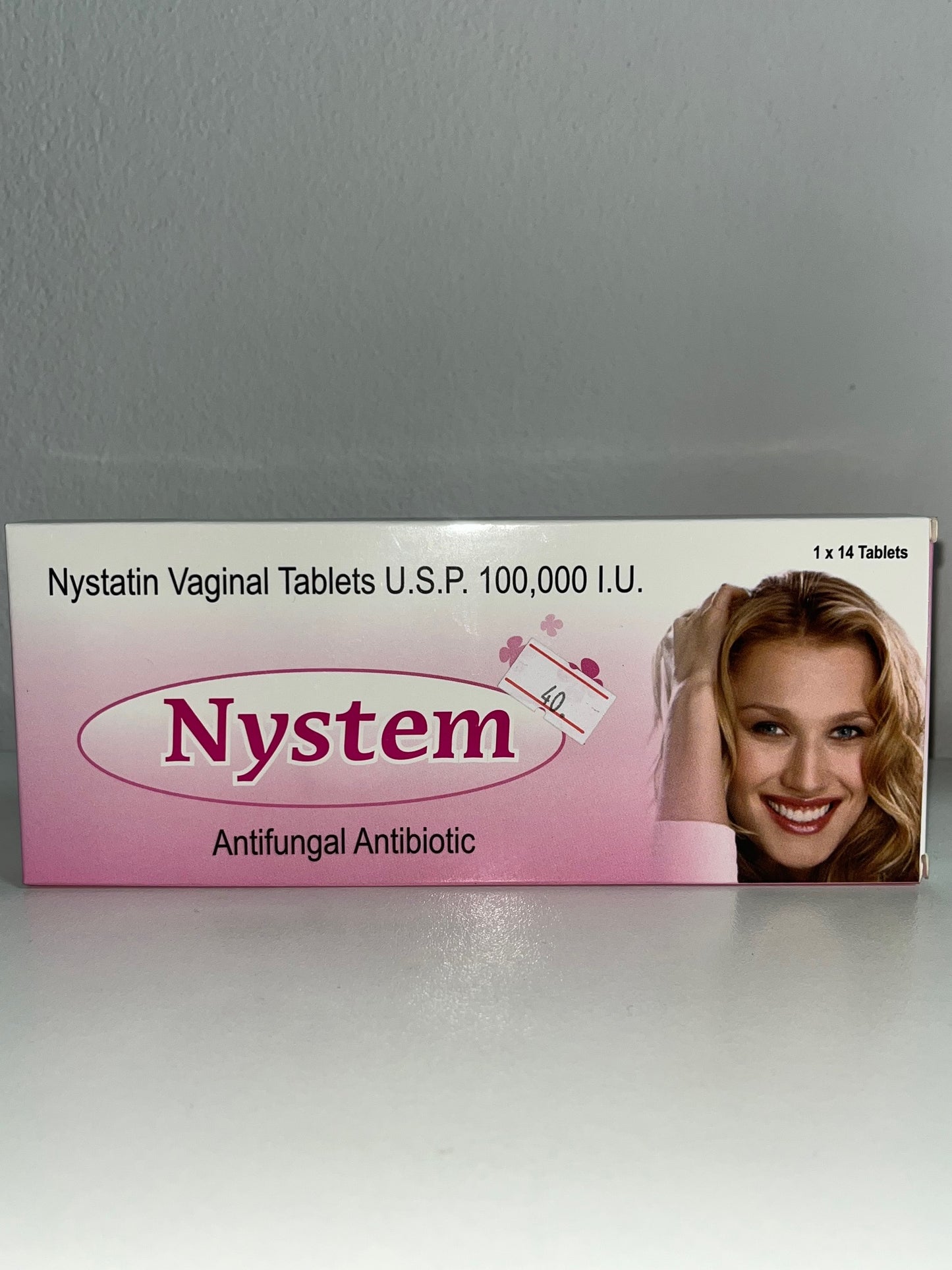 Nystem vaginal tablet.